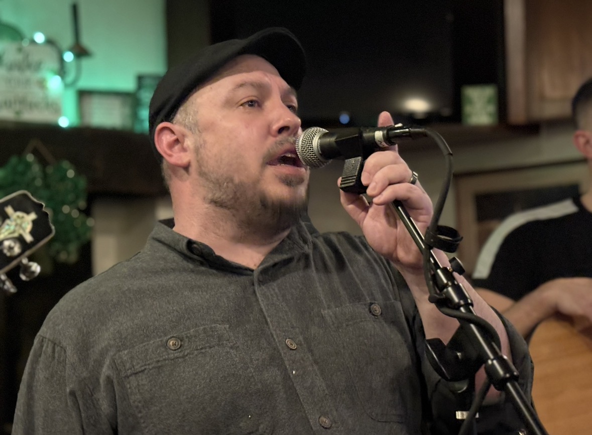 Brendan Elliott Zeigler, lead singer of Down By the Glenside Irish and Celtic traditional band