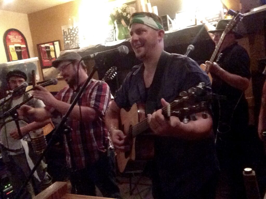 Irish band Down By the Glenside plays at O'Rorke's in Gettysburg, Pennsylvania